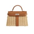 画像1:  woman Handmade rattan  straw handbag woven bag シンプルトート　セカンド籠　かごバック (1)