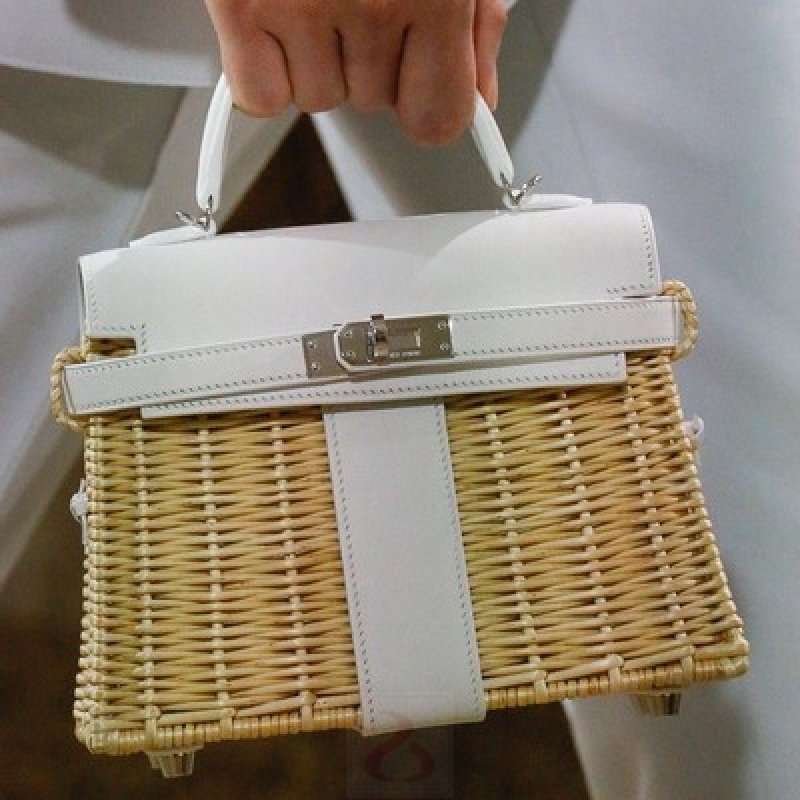 画像6: Woman Handmade rattan  straw handbag woven bag シンプルトート　セカンド籠　かごバック (6)