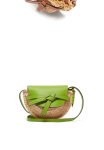 画像6:  woman shoulder Messenger bag レザー＆ストローかご籠ショルダーバック (6)