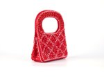 画像2:  woman  Handmade Beaded Small Tote Handbagハンドメイドビーズトート　パーティーバック (2)