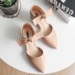 画像4: straps women's shoesフラットリボンバックストラップレザーパンプス　サンダル (4)