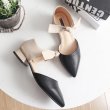 画像5: straps women's shoesフラットリボンバックストラップレザーパンプス　サンダル (5)