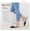 画像6: straps women's shoesフラットリボンバックストラップレザーパンプス　サンダル (6)