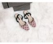 画像8: women's Dot half flat pumps sandals shoesドット水玉バックストラップパンプス　サンダル (8)
