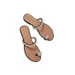画像1: women's pearl flat bottom slippers Sandalレディース パール付きフラットサンダル スリッパ シューズ・靴 サンダルレディース 女性用 シューズ  (1)
