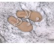 画像5: women's Flat pearl sandals slippersレディース パール付きフラットサンダル スリッパ シューズ・靴 サンダルレディース 女性用 シューズ ビーチ (5)