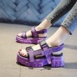 画像5: Women's IconicVelcro Platform Sandalsアイコニック厚底サンダル スポーツサンダルスリッパ シューズ・靴 サンダルレディース 女性用 シューズ  (5)