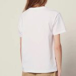 画像4: Logo & Smile Print T-shirt short-sleeved　ロゴ＆スマイルプリントラウンドネック半袖Tシャツ (4)