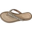 画像1: Women's Pearl with Tong Flat Sandals　パール付きフラットトングサンダル (1)