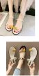 画像5: Women's pineapple toe pearl net  French sandals Flat Sandals　パイナップルパールトゥ＆パール付きサンダル (5)