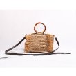 画像8:  woman straw tassel  Totes tote houlder Handbag　タッセル付トートショルダーカゴ　籠　かごスモール２WAYバック　 (8)