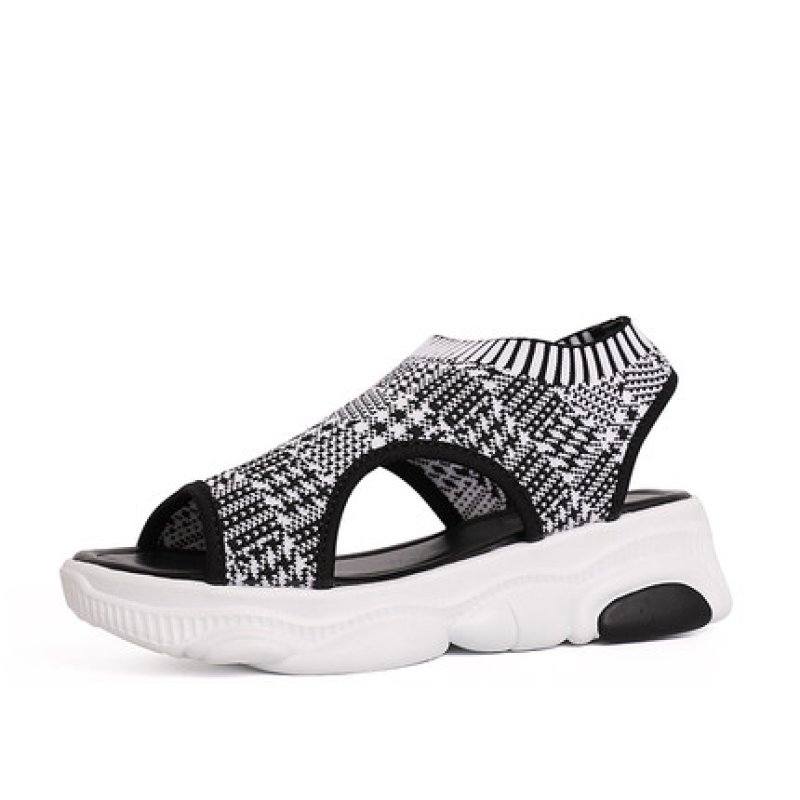画像1: WOMEN’S Elastic Knit sports sneakers sandals  shoes エラスティックニットソックスサンダル スニーカー (1)