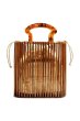 画像1: bamboo basket basket personality bagバンブー バケットトートカゴ　籠　かごトートバック　 (1)