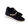 画像2: WOMEN’S Elastic rhinestone bottom socks shoes sneakers エラスティックラインストーン付ソックスブーツ　スニーカー (2)