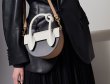 画像6: small semi-circular shoulder tote 2way bag handbags 半円型スモールショルダー トートレザーハンドストラップバッグ 　 (6)
