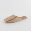 画像2: Women'ssquare head flat slippers outside wearing simple wild Baotou sandalsレザーフラットミュール サンダルスリッパ シューズ・靴 レディース 女性用 シューズ  (2)