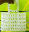 画像5:   crystal handmade bubble beads beaded bag　クリスタルハンドメイドバブルビーズバッグ (5)