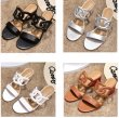 画像10: Women'shigh-heeled sandals and slippers 太目ヒールレザー サンダルスリッパ シューズ・靴 レディース 女性用 シューズ  (10)