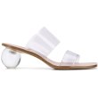 画像4: Women's PVC transparent crystal shaped with open toe word with sexy slippers Sandals　クリスタルヒール サンダルスリッパ シューズ・靴 レディース 女性用 シューズ  (4)