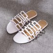 画像2: Women's flat belt temperament sandals slippers フラットレザー サンダルスリッパ シューズ・靴 レディース 女性用 シューズ  (2)