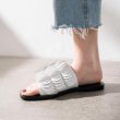 画像3: Women's outside wearing a word flat bottom leather slippers  sandals  ユニークデザインレザーフラット サンダルスリッパ シューズ・靴 レディース 女性用 シューズ  (3)