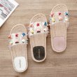 画像5: Women's Espadow with transparent rhinestones Flat sandals slippers   クリアラインストーン付エスパドリーユ オープントゥ フラット サンダル　スリッパ シューズ・靴 レディース 女性用 シューズ  (5)