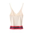 画像6: women's  ruffled sweet knit  Tank top トリコロールカラーフリルタンクトップニット　セーター (6)