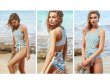 画像5: Women's thin stripes covered belly sexy backless Swimsuit ストライプ＆フラワー柄バックリボンスタイルワンピーススイムウエア水着モノキニ (5)