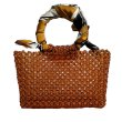 画像2:  transparent beads cute ring handbags ビーズ&リングハンドルオープンバッグ ハンドメイドトートバック (2)
