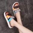 画像4: Women's soft bottom  Flat sandals slippers  ソフトボトムボウ　リボン付き オープントゥ フラット サンダル　スリッパ シューズ・靴 レディース 女性用 シューズ  (4)