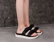 画像3: Women's soft bottom  Flat sandals slippers  ソフトボトムボウ　リボン付き オープントゥ フラット サンダル　スリッパ シューズ・靴 レディース 女性用 シューズ  (3)