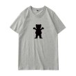 画像1: bear pattern Prin Short Sleeve T-Shirt ベアプリント半袖Ｔシャツ　男女兼用 (1)