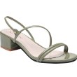 画像1: Women's buckle fairy simple sandals   シンプル太目ヒールサンダル　シューズ・靴 レディース 女性用 シューズ  (1)