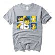画像4:  anime SIMPSONS  cartoon short-sleeved T-shirt  シンプソンズプリント半袖Ｔシャツ　男女兼用 (4)
