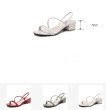 画像10: Women's buckle fairy simple sandals   シンプル太目ヒールサンダル　シューズ・靴 レディース 女性用 シューズ  (10)