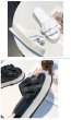 画像8: women's rhinestone thick bottom muffin open toe gather sandals support outdoor slippers ラインストーン付ギャザープラットホーム厚底フラットサンダルスリッパ サボ (8)