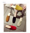 画像4: women's  Baotou half slippers sandals フラットニットスクエアヘッドサンダルスリッパ サボ (4)