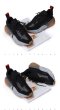 画像7:  women's color matching leather sneakers shoesカラフルレインボーカラーマッチングレザースニーカー (7)