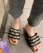 画像4: women's Flat with chic small fragrance pearl slippers フラットパール付きサンダル　スリッパ サボ (4)