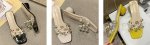 画像5: women's wild transparent rivet word drag Rhinestone slippers ラインストーン付クリアサンダル　スリッパ サボ (5)