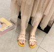 画像5: women's  transparent fashion flat sandals Rhinestone slippers ラインストーン付フラットクリアサンダル　スリッパ サボ (5)