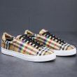 画像2: men's rainbow  canvas unisex  race up check sneakers shoes チェック＆レインボー男女兼用レースアップスニーカー キャンバスシューズ  (2)