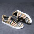 画像3: men's rainbow  canvas unisex  race up check sneakers shoes チェック＆レインボー男女兼用レースアップスニーカー キャンバスシューズ  (3)