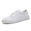 画像7: men's casual breathable sneakers shoes レースアップベーシックレザーホワイトスニーカー キャンバスシューズ  (7)