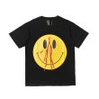 画像1: Miami Smiley Bleedingunisex short-sleeved T-shirt  マイアミスマイリー出血プリント半袖Ｔシャツ　男女兼用 (1)