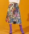 画像5: Women's comic cartoon Sesame Street printed pleated skirt　セサミストリート膝丈プリーツスカート (5)