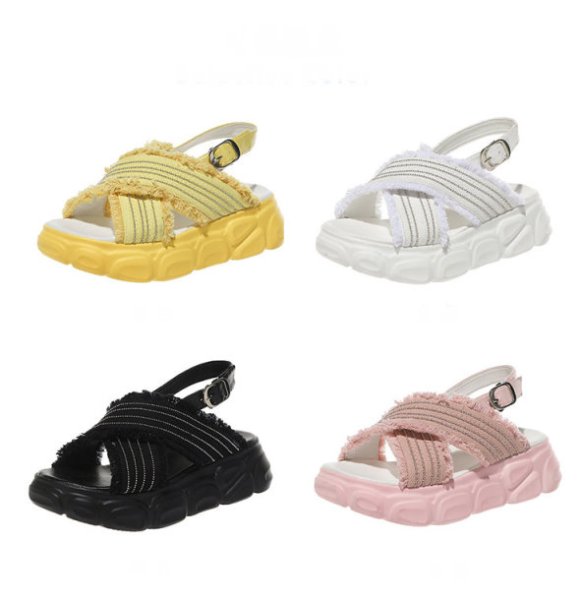 画像1:  Women's Practice Strapless Sandals slippers  ウィメンズ プラクティスクストラップサンダルサンダルフラットサンダル　スリッパ サボ (1)