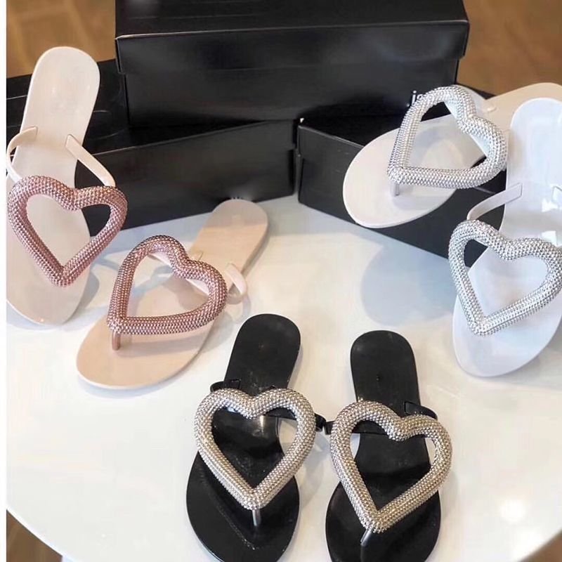 画像9: women'sBrazilian scented jelly slippers flat sandals slippers フルーティービックハートトングサンダルフラットサンダル　スリッパ サボ (9)