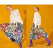 画像4: Women's comic cartoon Sesame Street printed pleated skirt　セサミストリート膝丈プリーツスカート (4)