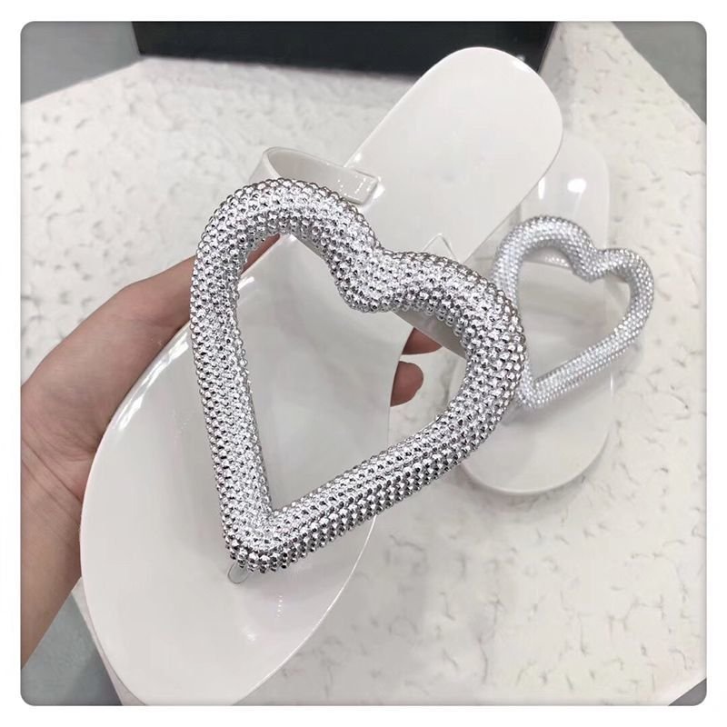 画像7: women'sBrazilian scented jelly slippers flat sandals slippers フルーティービックハートトングサンダルフラットサンダル　スリッパ サボ (7)